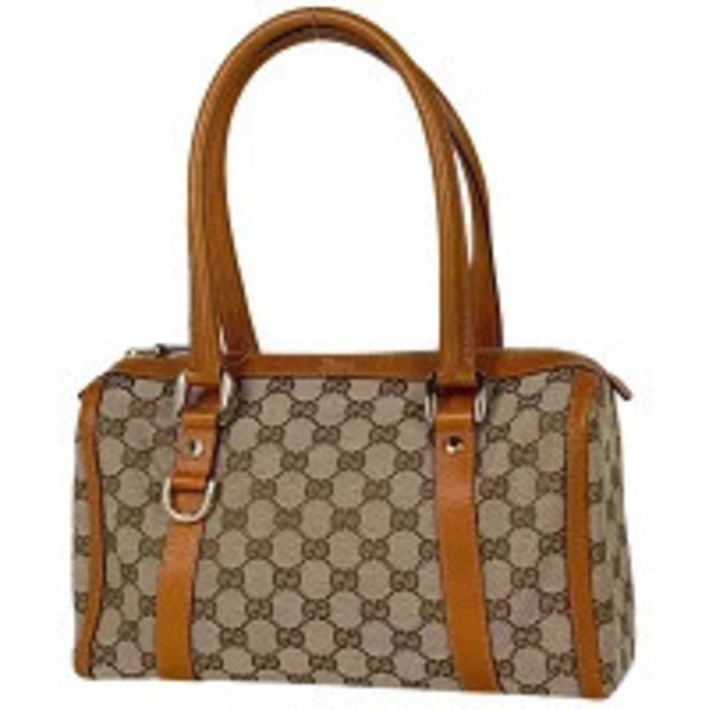 Gucci GG handbag Boston canvas beige brown